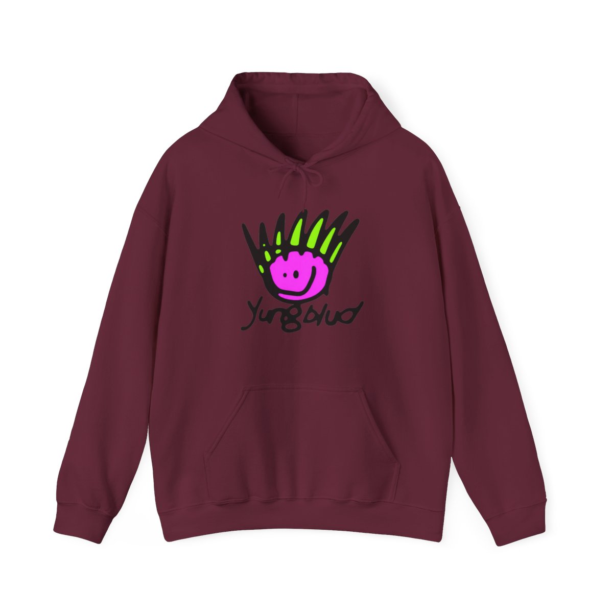 Yungblud: Face (Back Print) - White Pullover Hoodie - Merchoid - alternate angle 3, merchandise